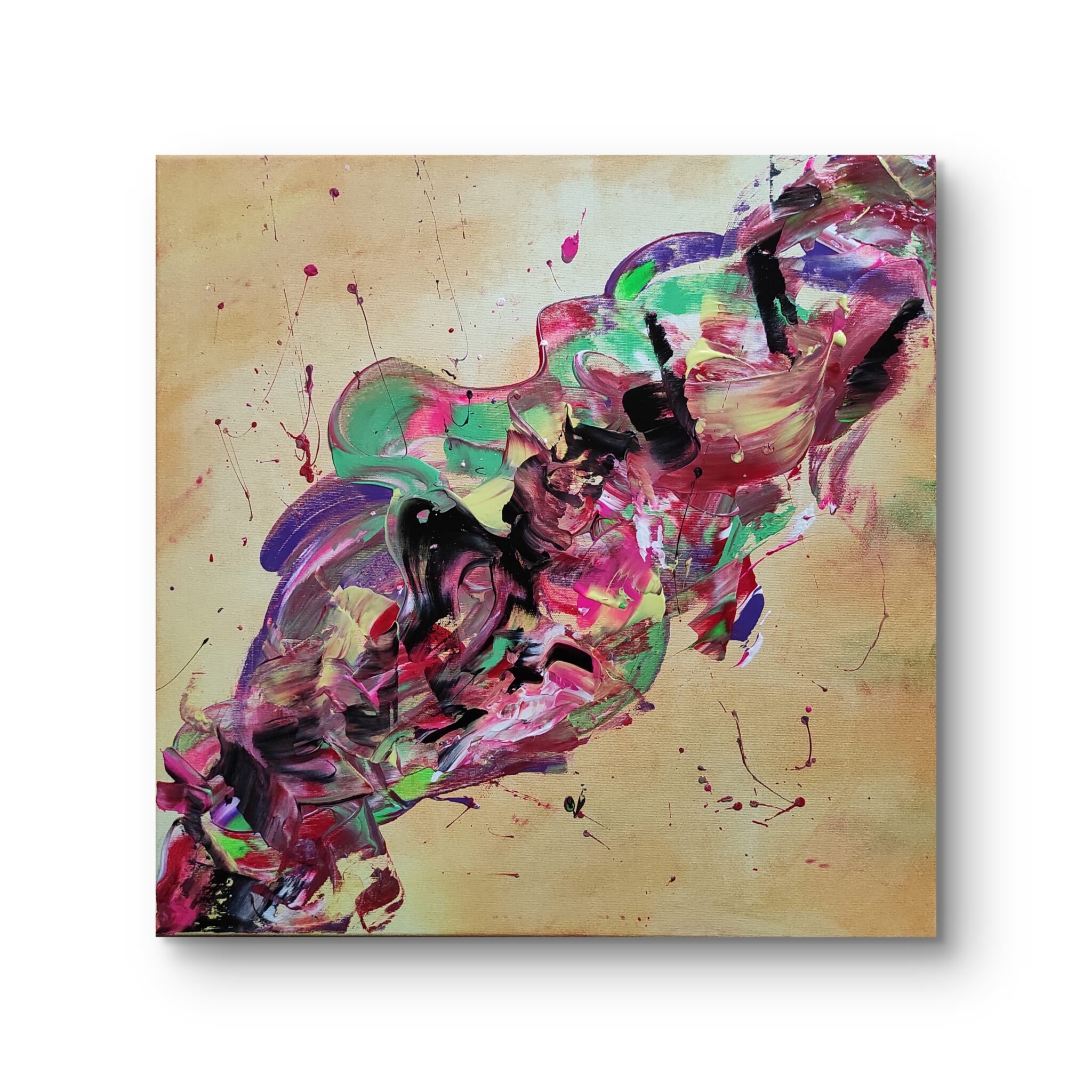 Memories of the future, 50x50cm, akril, vászon (110.000 Ft)