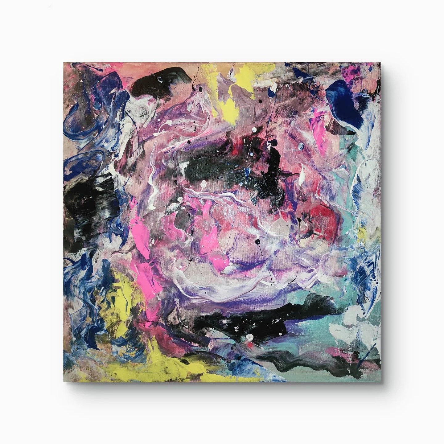 'MERÜLÉS' 50x50cm, akril, vászon (120.000 Ft)