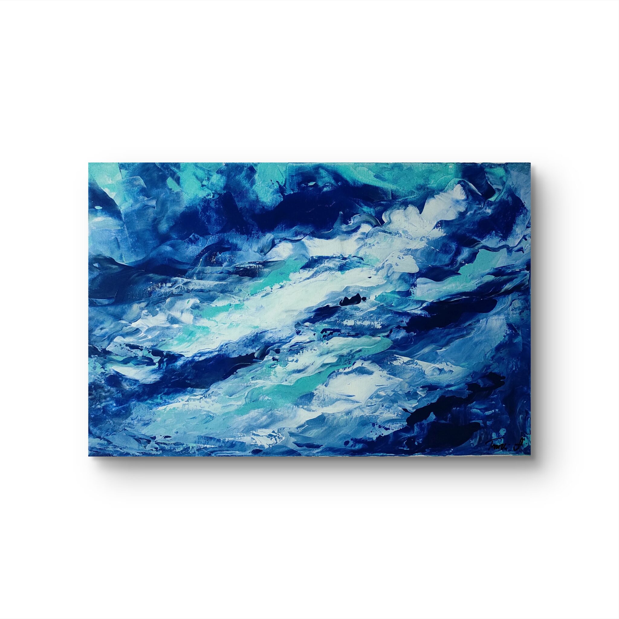 'AZUL' 40x60cm, akril, vászon - finalist